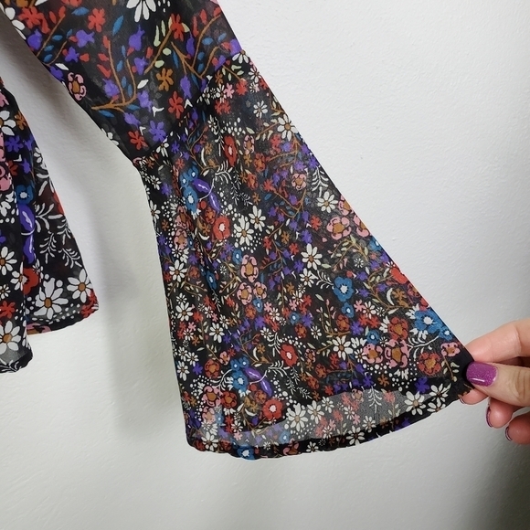 JAPNA FLORAL BABYDOLL TOP - Picture 3 of 5